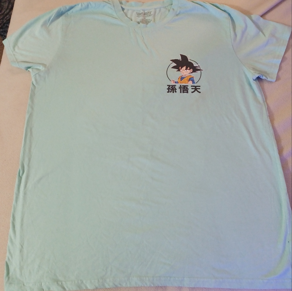 Dragonball Z MENS T Shirt Size 2XL Animation Double Side Graphic Tee Gok…